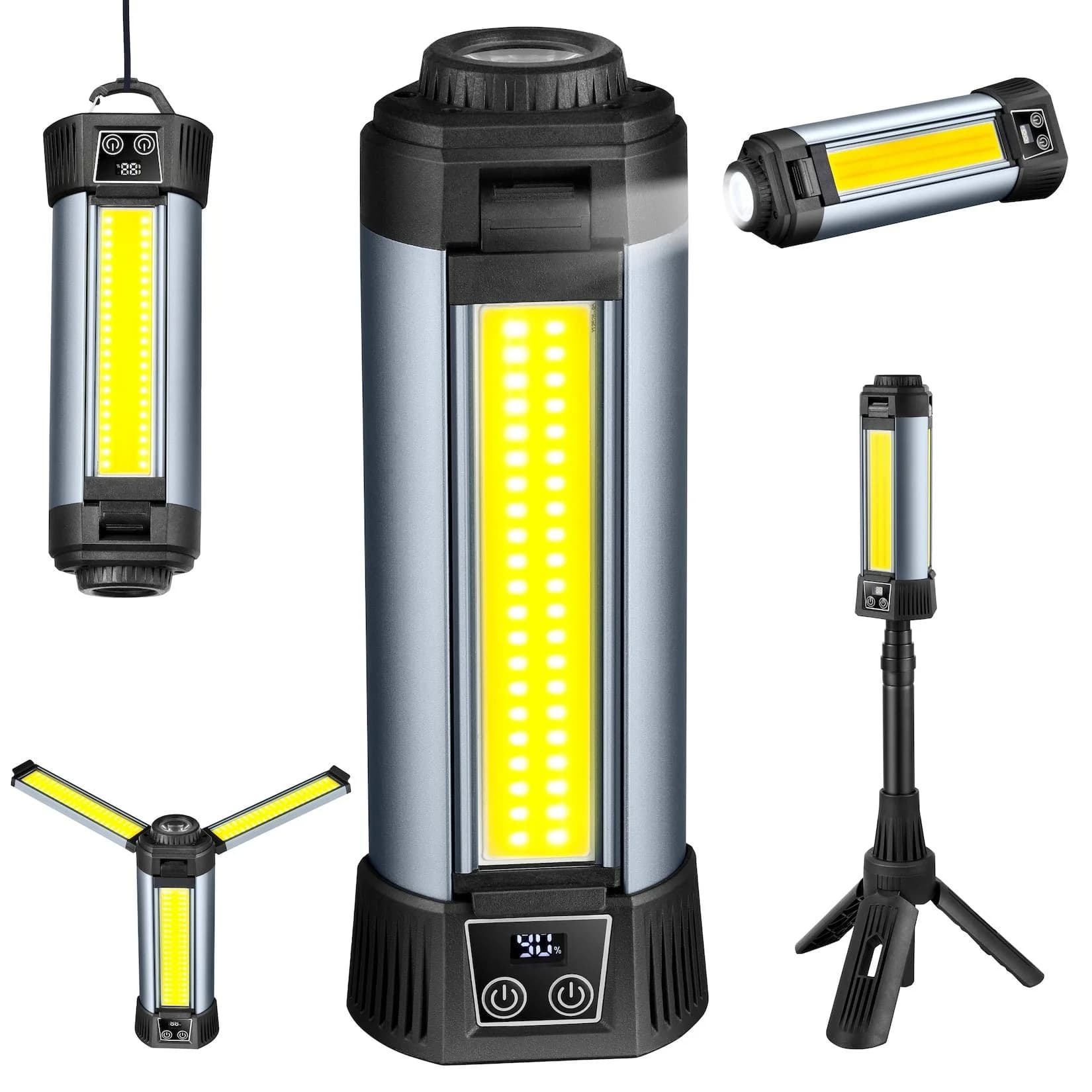 STEINBORG LED Taschenlampe SB-8200 Multifunktionsleuchte 2000 Lumen 4 Farbtemperaturen 6000 mAh