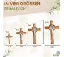 Kassis Wandkreuz St. Benedikt Olivenholz Handgefertigt Bild 3