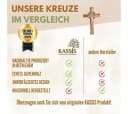 Kassis Wandkreuz St. Benedikt Olivenholz Handgefertigt Bild 4