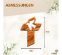 Kassis Geschenkartikel Wandkreuz Olivenholz Friedenstaube Handgefertigt Bild 3