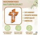 Kassis Wandkreuz Auferstandener Jesus Olivenholz Handgemacht Bild 1