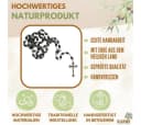 Kassis Rosenkranz mit ovalen Hämatitperlen, handgemacht, aus Bethlehem Bild 1