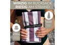 NirvanaShape Strandtuch XXL Mikrofaser 200x90 cm Violett/Weiß Bild 4