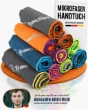 NirvanaShape Sporthandtuch Mikrofaser Grau/Orange Bild 2