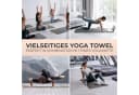 NirvanaShape Yogatuch Grau/Orange Microfaser mit Antirutsch-Noppen Bild 5