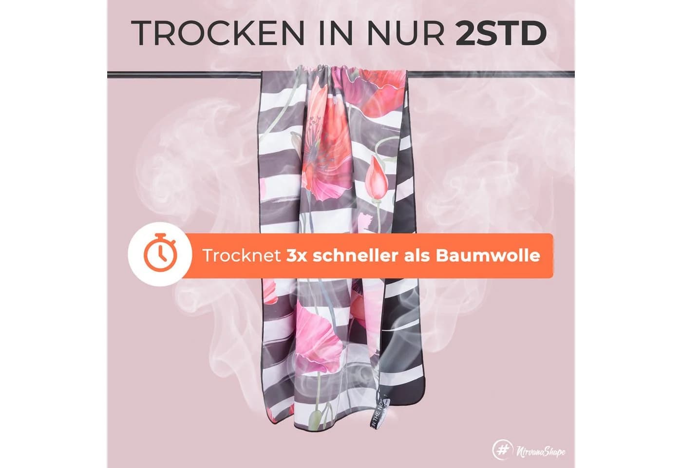 NirvanaShape Strandtuch XXL Mikrofaser Blau - Bild 5