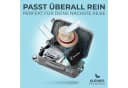 NirvanaShape Mikrofaser Sporthandtuch Grau/Blau Rand Bild 3