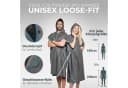 NirvanaShape Handtuch-Poncho Grau/Blau Mikrofaser Quick-Dry Unisex Bild 3
