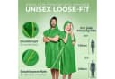 NirvanaShape Handtuch-Poncho Grün Mikrofaser Quick-dry Unisex Bild 3