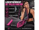 NirvanaShape Mikrofaser Fitnesshandtuch Grau mit Ecktasche Bild 1