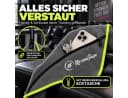 NirvanaShape Mikrofaser Fitnesshandtuch Grau/Gelb mit Tasche & Knöpfen Bild 3