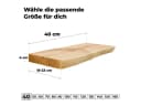 tømmermann Massivholz Wandregal mit Naturkante Eiche Bild 1