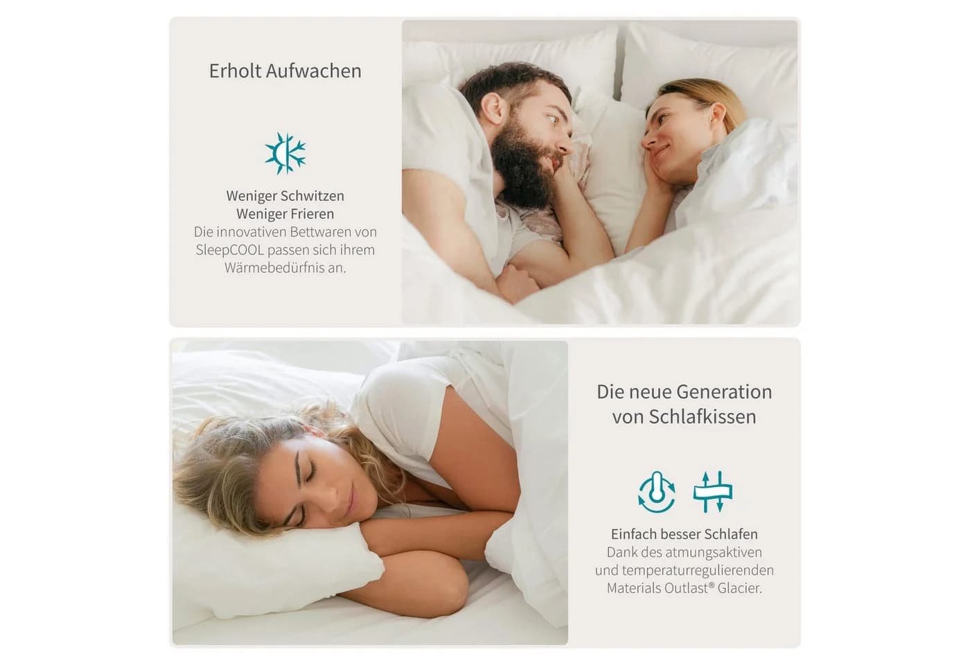 SleepCOOL COOL.Cloud Kopfkissen mit Kühleffekt und Temperaturregulierung - Bild 3