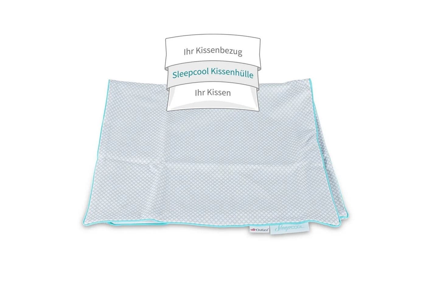 SleepCOOL Kissenhülle Temperaturregulierende Kissenhüllen mit Kühleffekt COOL.XTRA, 1 Stück - Bild 3