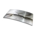 Kreative Feder Funkwanduhr 3D Design "Abstrakt Silber" Aluminium Bild 3