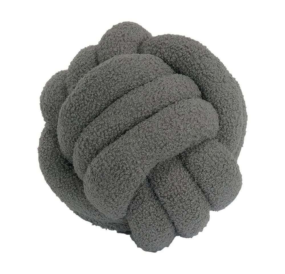 Modernes Dekokissen aus Teddy-Bouclé-Stoff - Bild 2