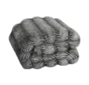 REALLaxx Kuscheldecke Waschbär-Fell 150x200 / 220x240 XXL Kunstfell grau Bild 2
