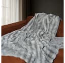 REALLaxx Kuscheldecke Waschbär-Fell 150x200 / 220x240 XXL Kunstfell grau Bild 4