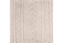 REALLaxx Wohndecke Meran Beige Strickoptik Kuscheldecke Bild 3