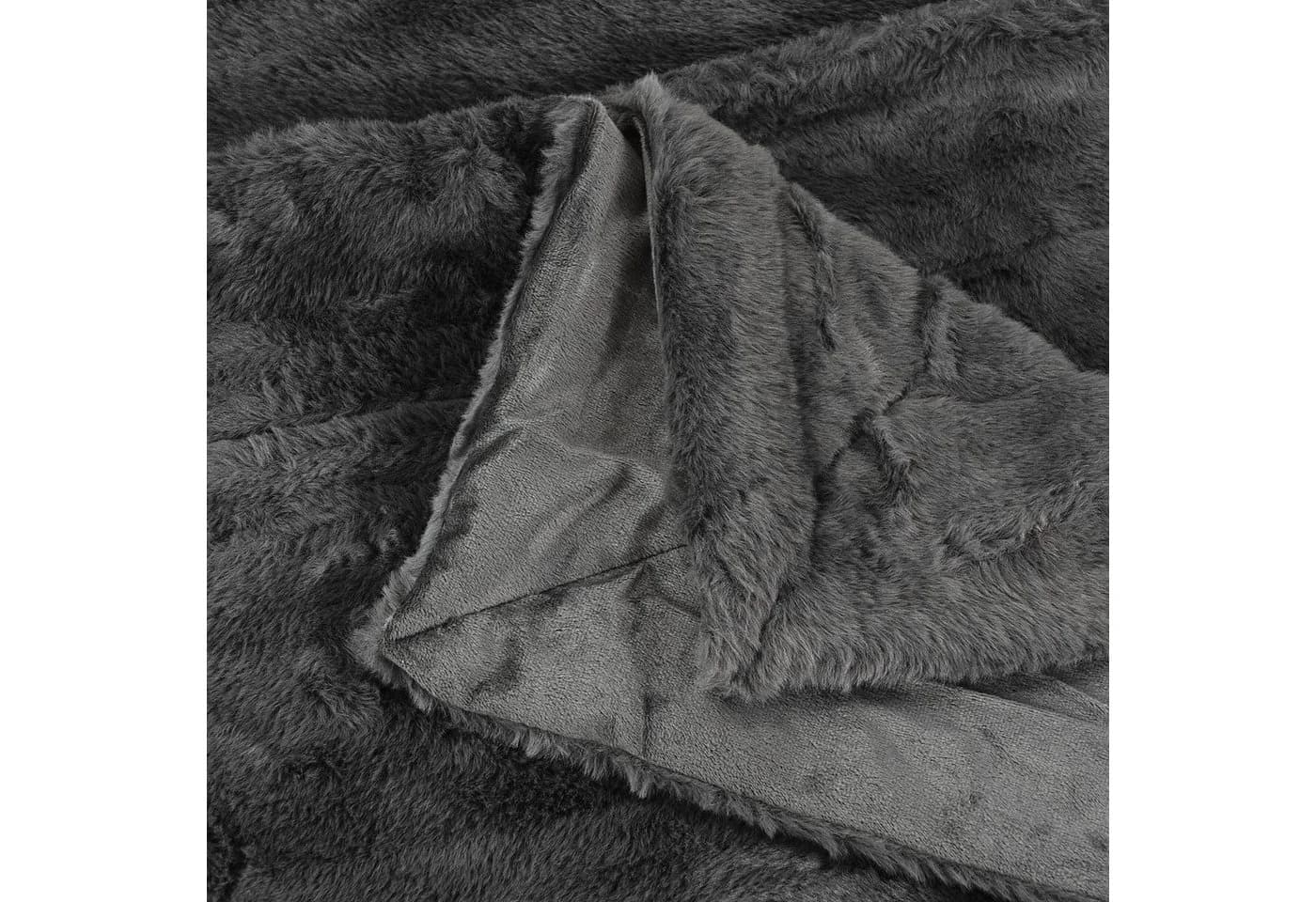 Wohndecke ELIANE Kunstfell Kuscheldecke 150x200cm - Bild 5