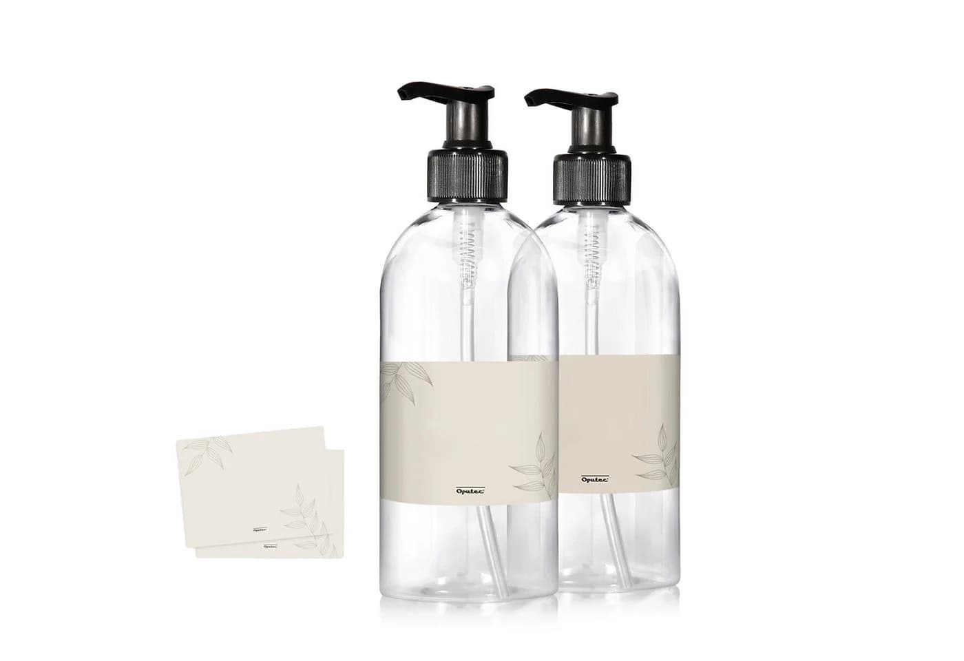 Oputec Seifenspender 2 x 500ml Kunststoff Flasche zum Befüllen - Bild 2