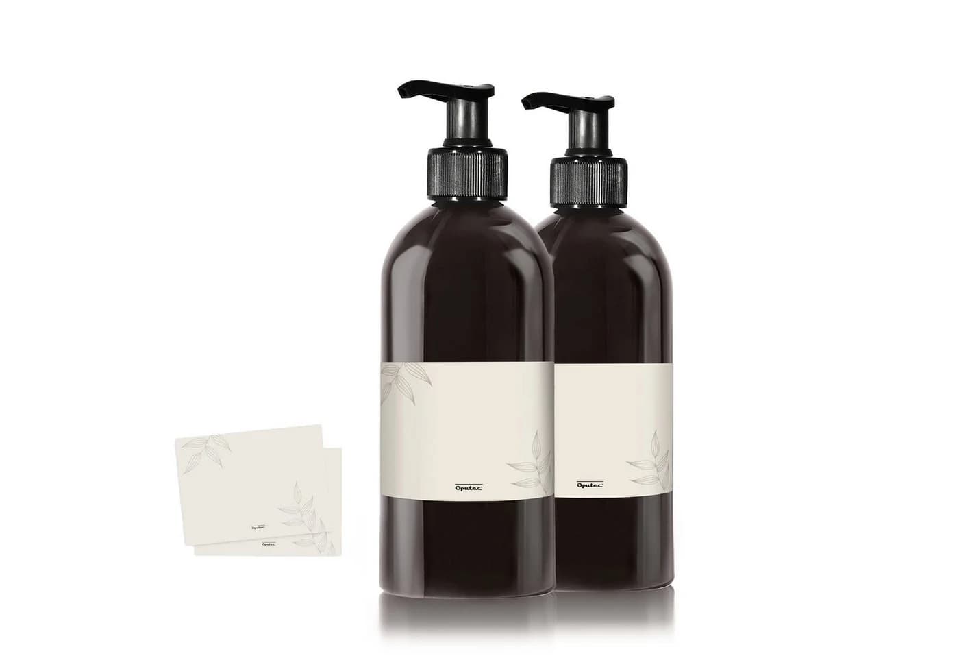 Oputec Seifenspender 2 x 500ml Kunststoff Schwarz - Bild 2