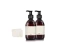 Oputec Seifenspender 2 x 300ml Kunststoff Braun Bild 2