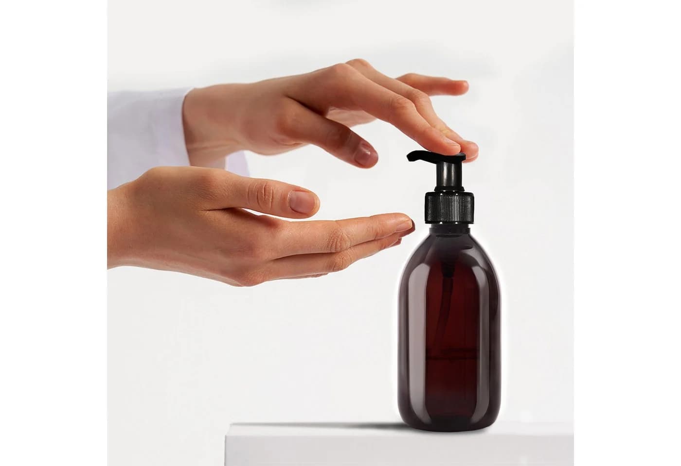 Oputec Seifenspender 3er Set 300ml Kunststoff Braun Nachfüllbar - Bild 3