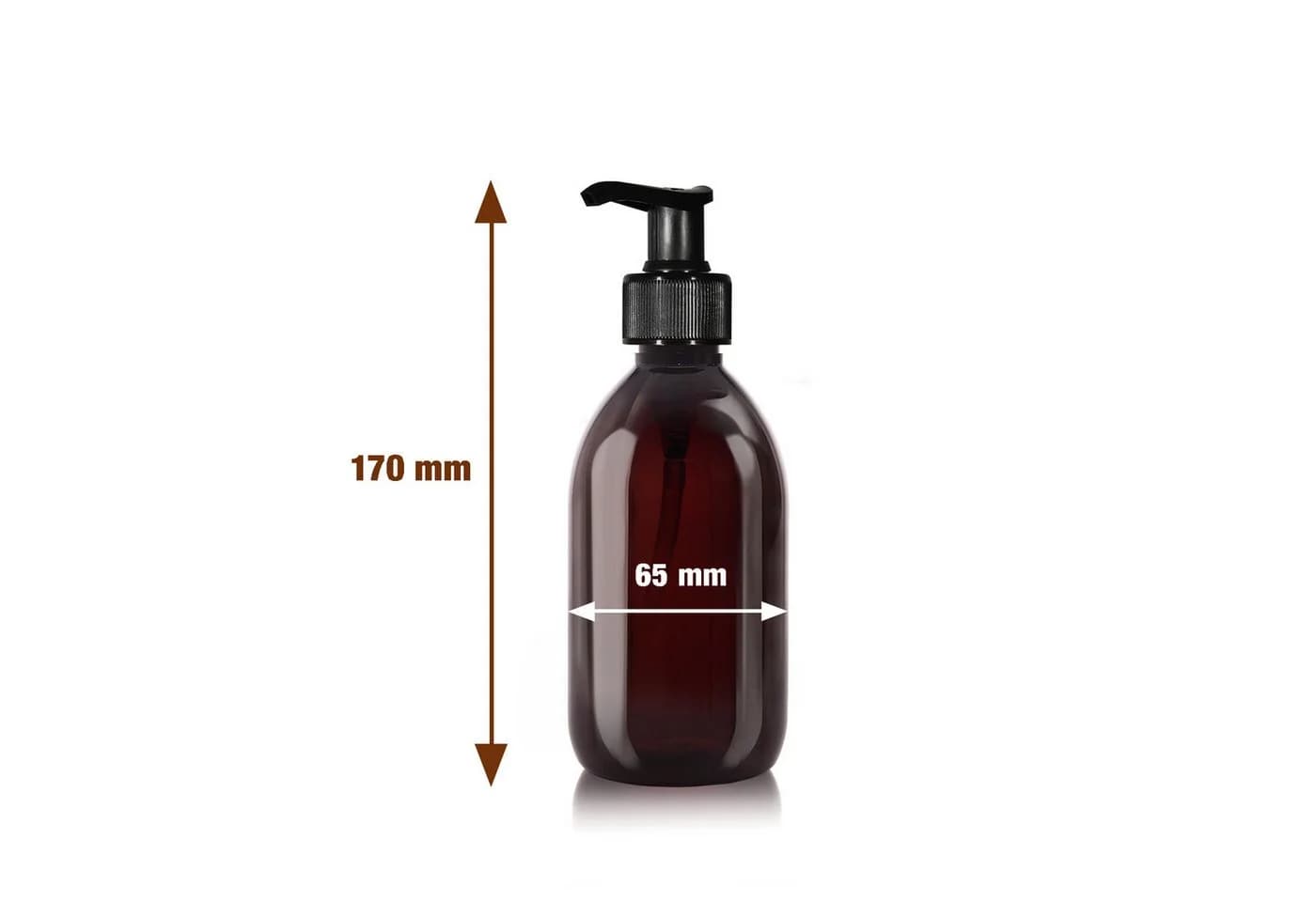 Oputec Seifenspender 3er Set 300ml Kunststoff Braun Nachfüllbar - Bild 4