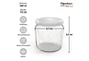 Oputec Einmachglas Set 12x 360ml mit Schraubdeckel TO 82 Weiß Bild 1