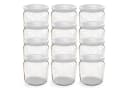 Oputec Einmachglas Set 12x 360ml mit Schraubdeckel TO 82 Weiß Bild 2