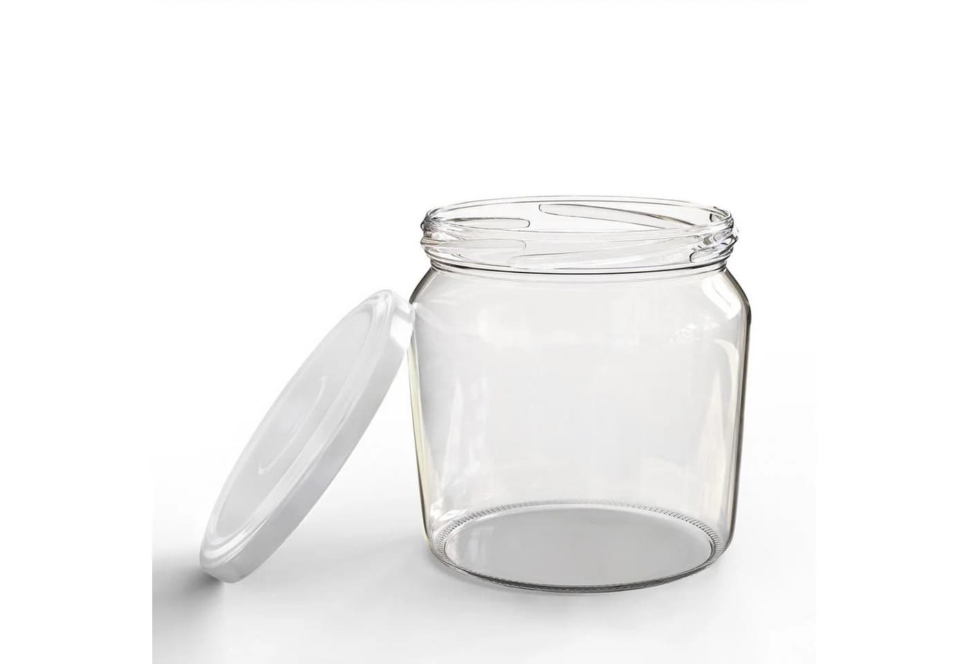 Oputec Einmachglas Set 12x 360ml mit Schraubdeckel TO 82 Weiß - Bild 4