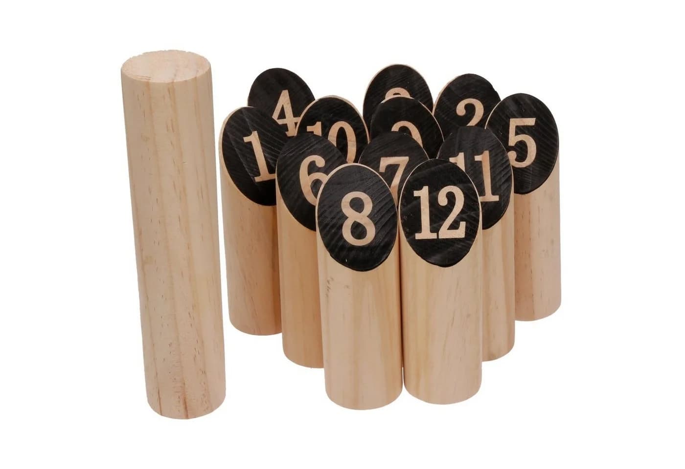 FunTomia Kubb Spiel Groß 13-tlg. Skandinavisches Holzspiel
