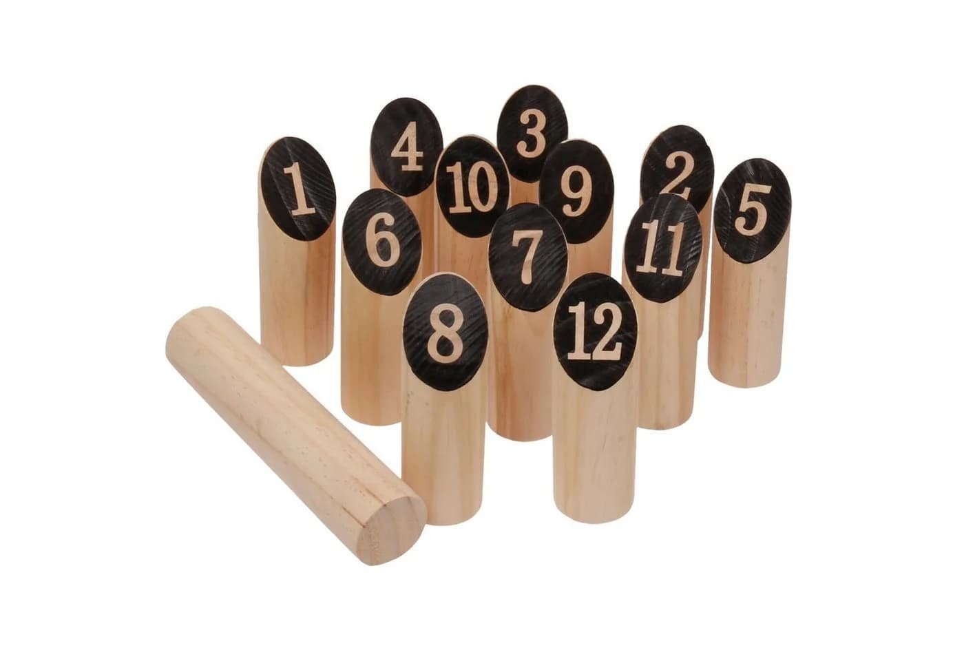 FunTomia Kubb Spiel Groß 13-tlg. Skandinavisches Holzspiel - Bild 2