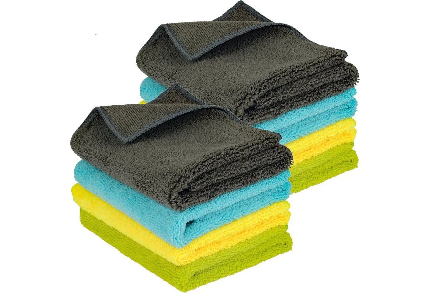 Mach1 Geschirrtuch Premium 2-in-1 Mikrofasertücher 40 x 40 cm 400g/m² (8-tlg.) - Bild 2