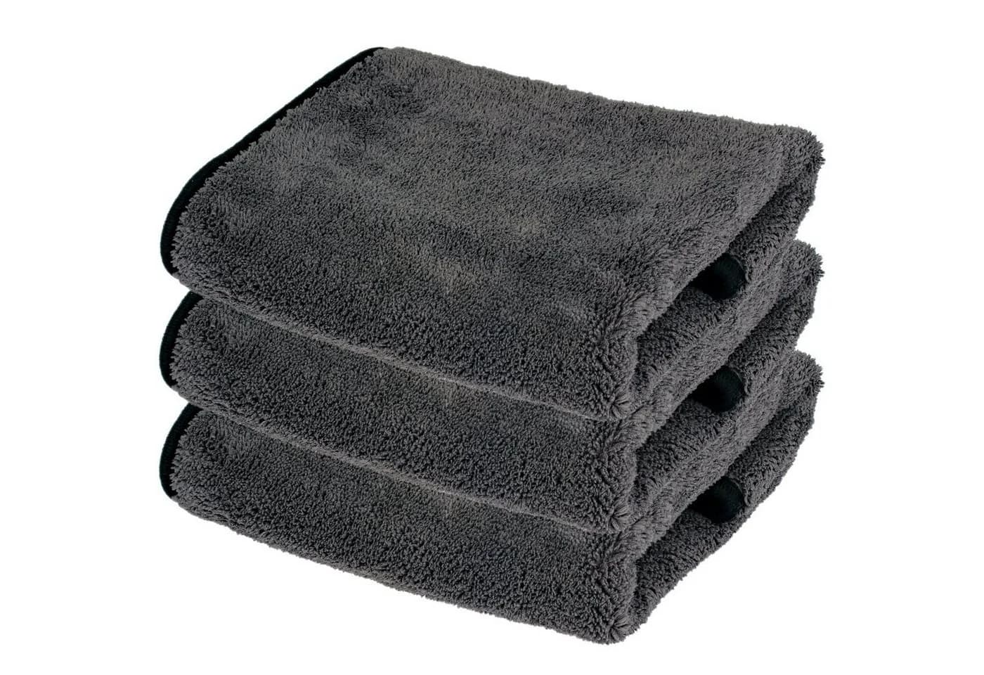 Mach1 Handtuch Set Premium 3-tlg. Grau Mikrofasertücher Profiqualität - Bild 2