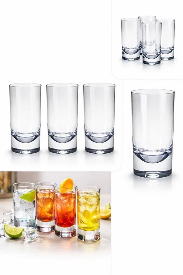 Mach1 Acryl Gläser-Set 4er robust bruchsicher transparent