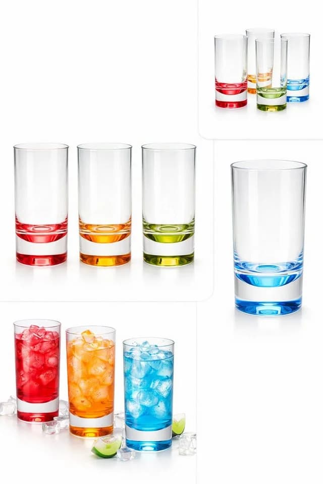 Mach1 Acryl Trinkgläser Set 4er 290ml bruchsicher transparent