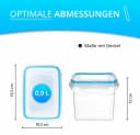 astor24 Frischhaltedosen Set 4er 900ml BPA-frei Stapelbar Bild 1