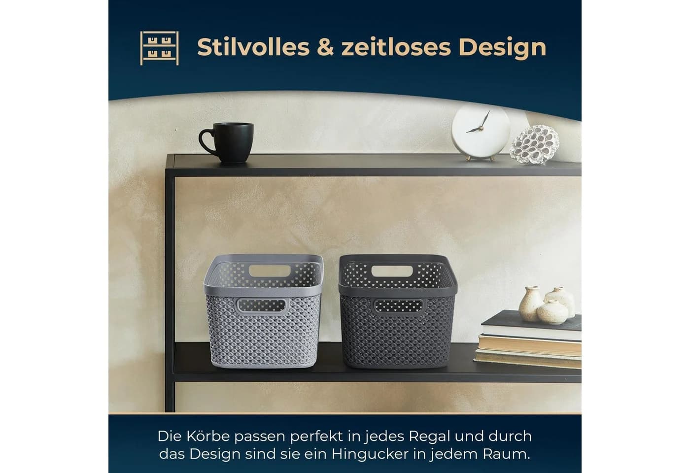 astor24 Aufbewahrungsbox 3er Set mit Deckel Aquamarin Kunststoff - Bild 5