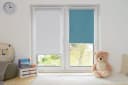 K-HOME Springrollo Anna Weiß Grau 55x150 cm Polyester Verdunkelnd Bild 1
