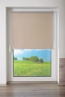 K-HOME Springrollo Anna Beige Grau Weiß Verdunkelnd Klemmfix Bild 4
