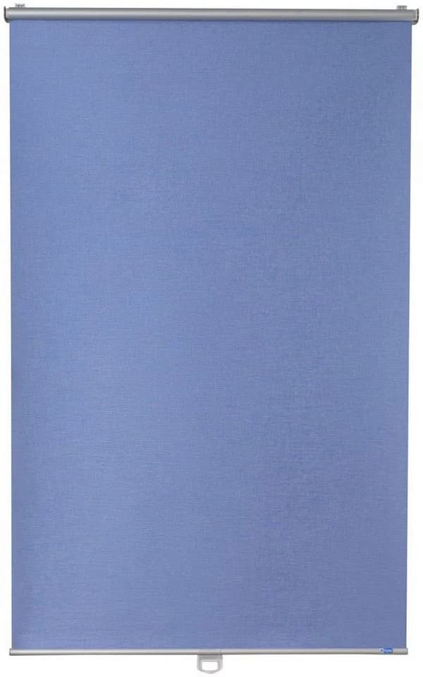 K-HOME Springrollo Anna Gr. 7 Blau Grau Weiss Verdunkelnd Klemmfix - Bild 2