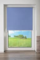 K-HOME Springrollo Anna Gr. 7 Blau Grau Weiss Verdunkelnd Klemmfix Bild 4