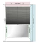 K-HOME Plissee Thermo Elsa Verdunkelung Silber Klemmfix Bild 5