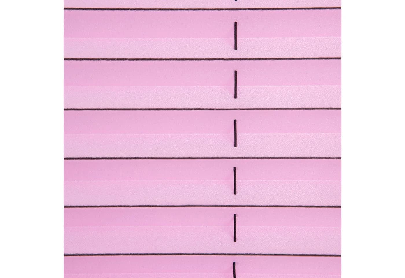 K-home Plissee Klemmfix FLORIDA Stripe Rose Weiß