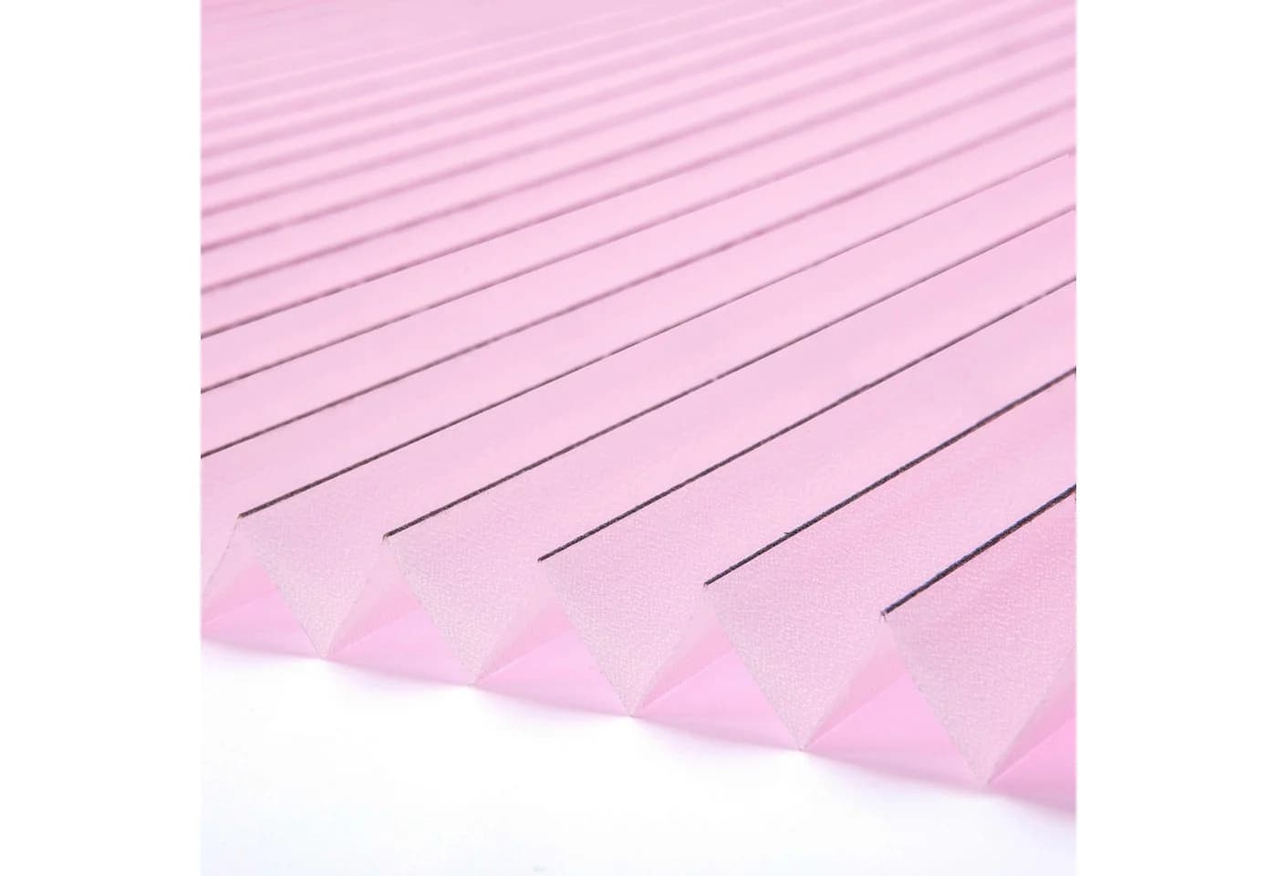 K-home Plissee Klemmfix FLORIDA Stripe Rose Weiß - Bild 3