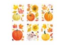 nikima Fensterbilder Herbst Selbstklebend PVC Aufkleber Bunt Bild 2