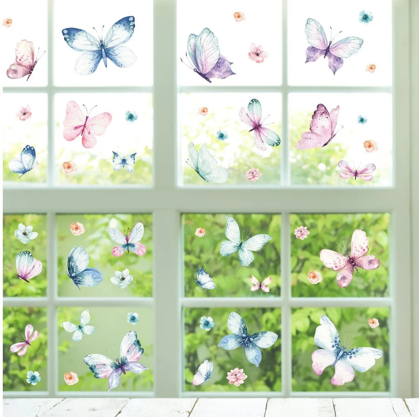 nikima Fensterbild Schmetterlinge Selbstklebend 6er Set