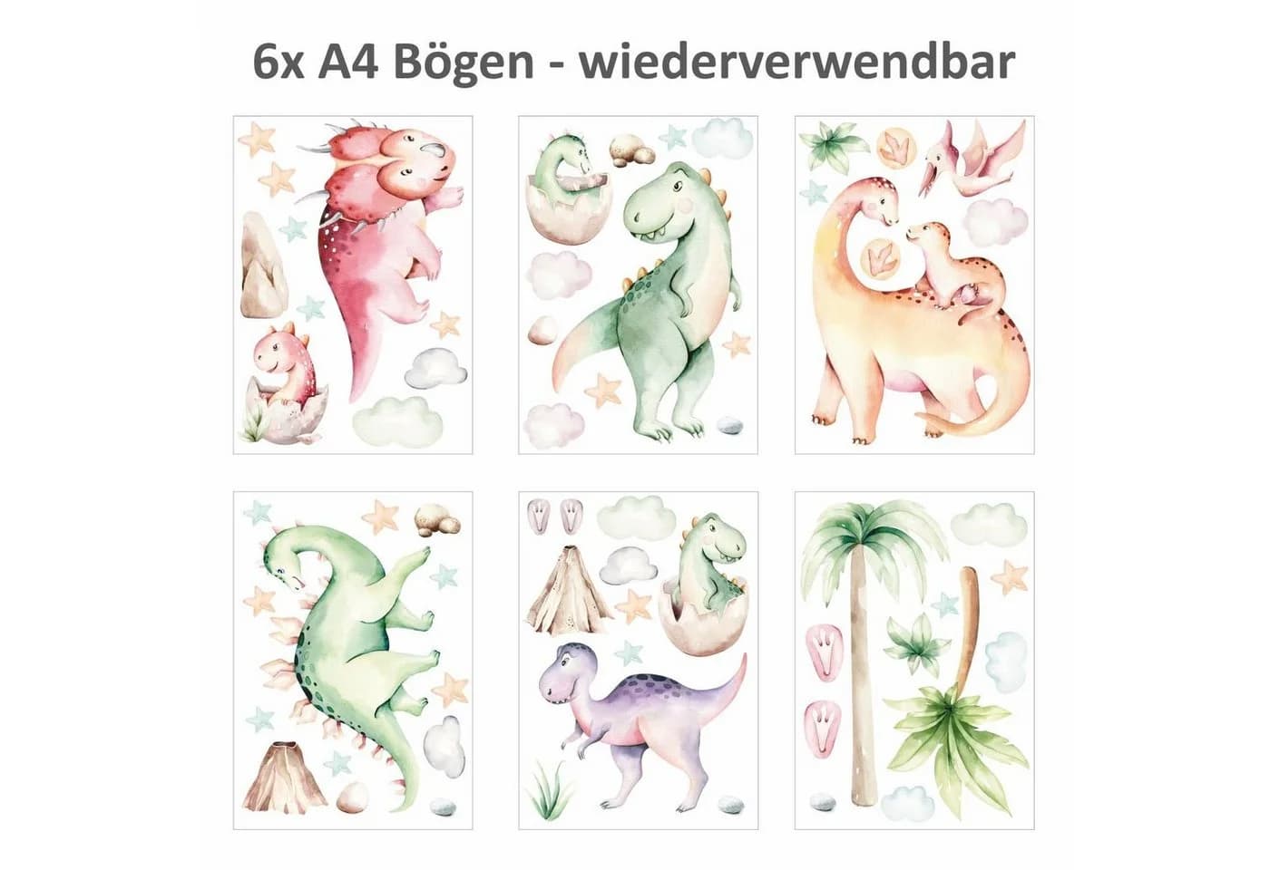 nikima Fensterbild Dinosaurier selbstklebend - Bild 3